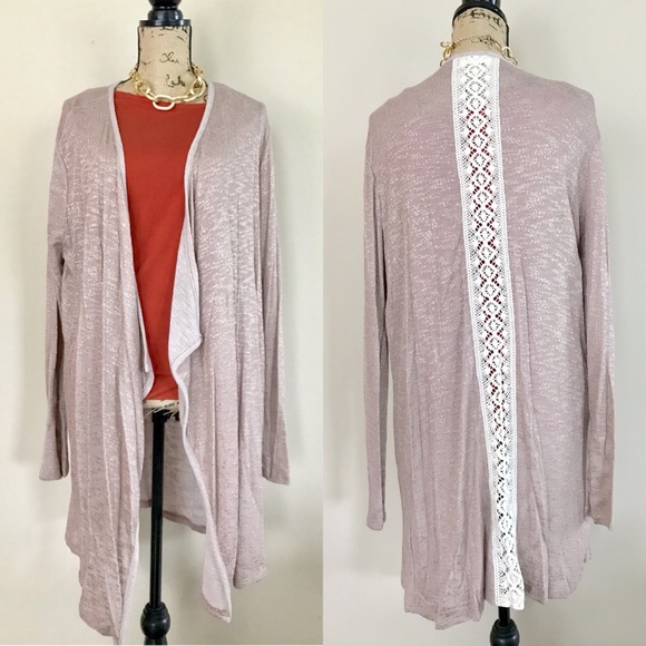 LAST! Mocha long line cardigan - Picture 3 of 4